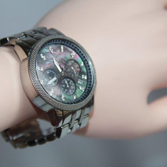Michael Kors Stainless Steel Mother-Of-Pearl Watch main image 5